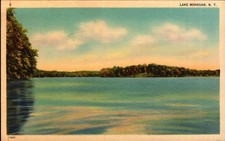 Vintage Postcard View Of Lake Mohegan NY  1942 picture