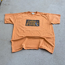 Y2K Walt Disney World Disney's Animal Kingdom Lodge Adult Orange Sz XL T-Shirt picture