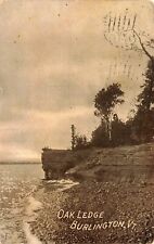 1911 VERMONT PHOTO POSTCARD: VIEW OF OAK LEDGE, BURLINGTON, VT picture