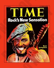 Bruce Springsteen on Cover of Time Magazine October 1975 Repro 8x10 Photo picture