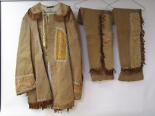 ANTIQUE HENDERSON AMES Native American regalia clothing suit Indian -War Company picture
