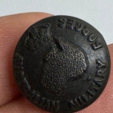 Antique Australian Military Forces Button King George V Crown picture