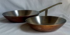Vintage Paul Revere Limited Edition Copper Frying Pans 6.5”/8.5” Skillets Set 2 picture