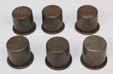 6 NEW VINTAGE STYLE METAL SPOUT DUST CAPS for MASTER OIL BOTTLE SPOUTS picture