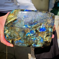 8.14LB Natural Blue Labrador Moonstone Quartz Free Mineral Sample 3700g picture