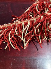 3 1/2 '' Bullion Fringe Antique Red&Beige 45'' Long picture
