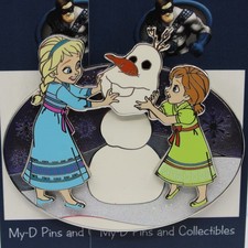 A5 Disney WDI MOG LE Pin Wanna Build A Snowman Frozen Anna Elsa Olaf picture