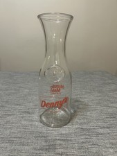 Vintage Restaurant Denny's Minute Maid Orange Juice Carafe 1 Liter Glass picture