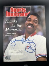 Julius Erving Autographed Sports Illustrated Magazine Full 5/4/87 Beckett BAS picture