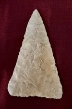 EXCEPTIONAL EARLY TRIANGULAR POINT TEXAS AUTHENTIC ARROWHEAD INDIAN RELIC G-9.5 picture