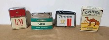 Lot Of Four Vintage 1980s '90S Tobacco Company Advertisement Cigarette Lighters picture