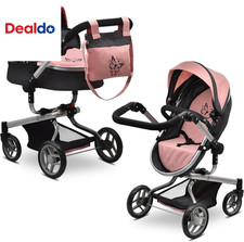 Convertible Baby Doll Stroller 2 in 1 Pram Carriage with Bag Pink picture