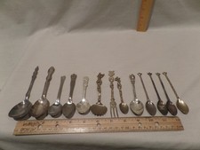 Collectible - souvenir spoons-lot of 13 unique & ornate * picture