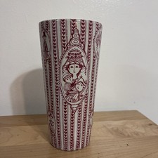 NYMOLLE Denmark Vase Bjorn Wiinblad ARTIST “Portrait Gallery” Red & White EUC picture