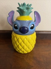 Disney Parks Stitch Pineapple Ceramic Candle W/ A Tropical Coconut Scent picture