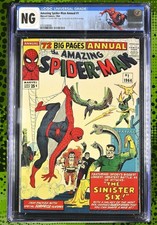Amazing Spider-Man Annual #1 CGC NG 1964 1st Sinister Six Marvel KEY picture
