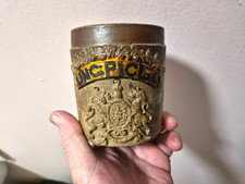 An Antique Stoneware Coat of Arms Chemist/Apothecary Jar c1800 picture
