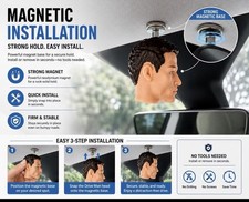 Fun Magnetic Mini Head Tesla Figurine | Car Interior Ornament | Mode3/YL/Y/S NEW picture