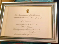 White House Reception Invitation 1904 Theodore & Eleanor Roosevelt picture