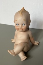 Vintage Lefton Bisque Kewpie Doll Figurine 3 Inches Frowning Face picture
