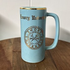 WC Bunting Mug Stein Emory University Blue W/Gold Trim 4.5