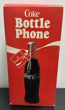 NIB Vintage 1983 Coca-Cola Bottle Landline Phone Coke Telephone Original Box F/S picture