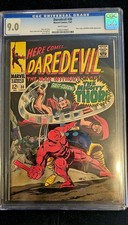 Daredevil #30 (1967) CGC 9.0 VF/NM- WHITE PAGES Thor Battle Cover picture