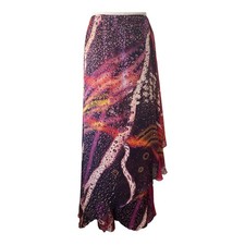 VTG Christian Lacroix Silk Chiffon RARE Maxi Skirt Y2K EU 40 picture