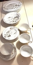 Kutani vintage hand painted dishes picture