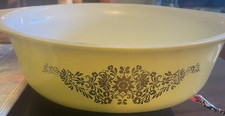 Vtg Pyrex Promotional Pattern Golden Garland Casserole Dish #043 1.5 Qt - No Lid picture