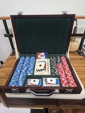 World Poker Tour Chip Set 400 pc Portable Wood Case High Quality Wpt 2nd Edition picture