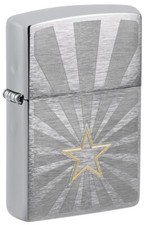 Zippo Star Design Brushed Chrome 48657 picture
