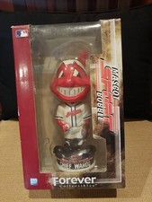 HTF. F.C. NRFB Cleveland Indians Bobblehead mascot Chief Wahoo picture