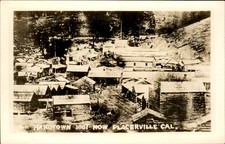 Placerville CA Hangtown 1851 c1940s Real Photo Postcard bhn picture