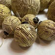 Creative co-op Glass Ball Mosaic Ornaments Christmas Holiday, Small 3” Lot Of 4 picture