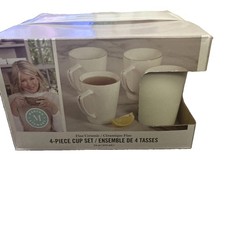 4 pc Martha Stewart White w/ Gold Tone Accent 4