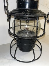 Antique Adams Westlake Erie Railroad Kerosene Lantern w/Rare St. L.S.W. RY Globe picture