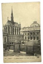 Antique Postcard Sainte Chapelle & the Palais de Justice Courthouse Paris France picture