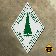 Pacific Crest Trail System California 1930s road sign diamond 21x14 picture