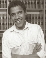 Young BARACK OBAMA at HARVARD Photo  (231-B) picture