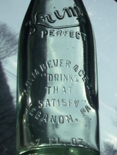 Krim Perfect, Krim Beverage Co. Soda Bottle 