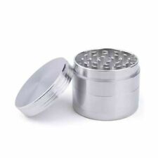 4-layer Alloy Smoke Metal Chromium Crusher Tobacco Herb Spice Grinder Silver picture