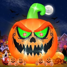Kalolary 15FT Tall Halloween Pumpkin Inflatable Outdoor Decoration picture