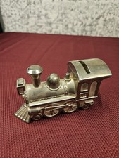 VINTAGE METAL TRAIN ENGINE BANK picture