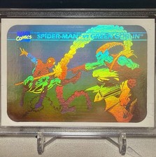 1990 Marvel Spider-Man vs Green Goblin Hologram Limited RARE Vintage picture