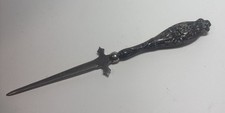 Antique Victorian Sterling Silver Mini Letter Opener 6.5” picture
