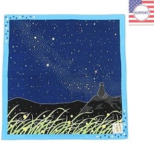 Versatile Japanese Furoshiki Wrapping Cloth - 19 x 19 Cat: Milky Way Design picture