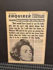 1969 Jan 12th National Enquirer Newspaper, Ethel Kennedy (VRN10J) picture