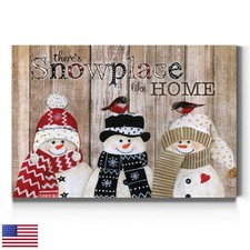 Renditions Gallery Snowplace Like Home Canvas 32 in H x 48 in W picture