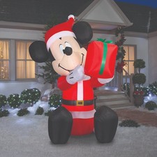 8 FT ANIMATED PEEKABOO MICKEY MOUSE AIRBLOWN LIGHTED YARD INFLATABLE picture